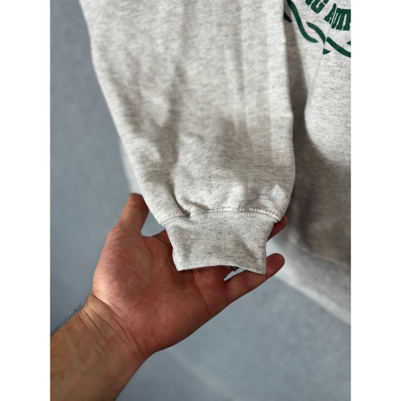 Gildan Emmanuel College Sweatshirt Crewneck Pullover Heather Gray XL - Picture 6 of 10